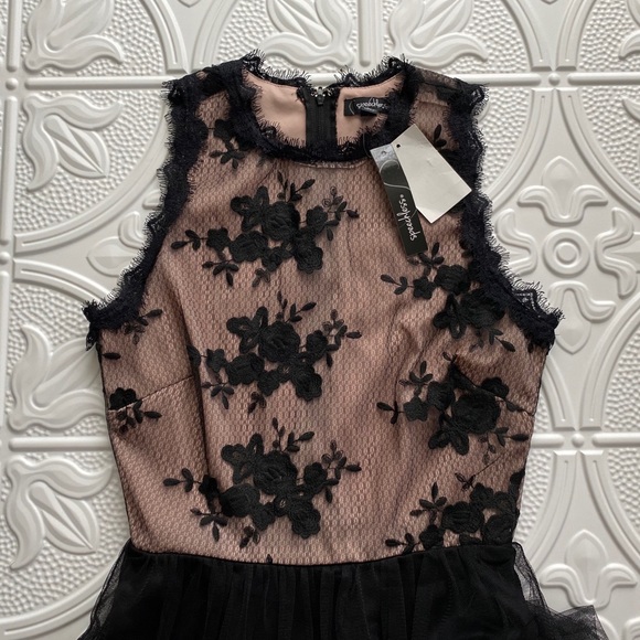 Speechless Lace Top Semi Formal Dress - Picture 2 of 4